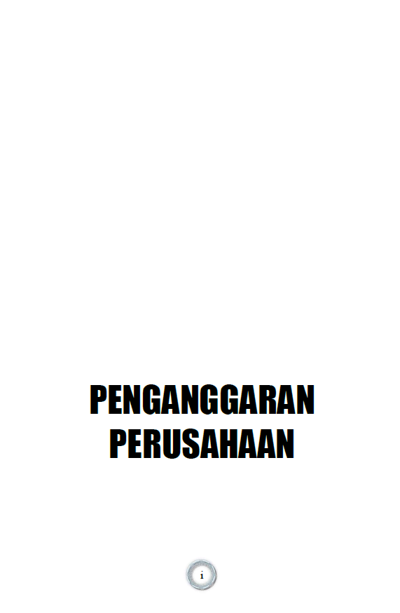PENGANGGARAN PERUSAHAAN